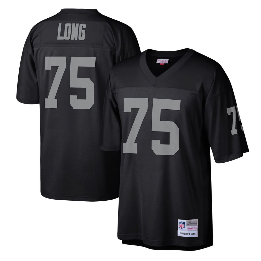 Men's Mitchell & Ness Las Vegas Raiders Howie Long Black Legacy Replica NFL Jersey