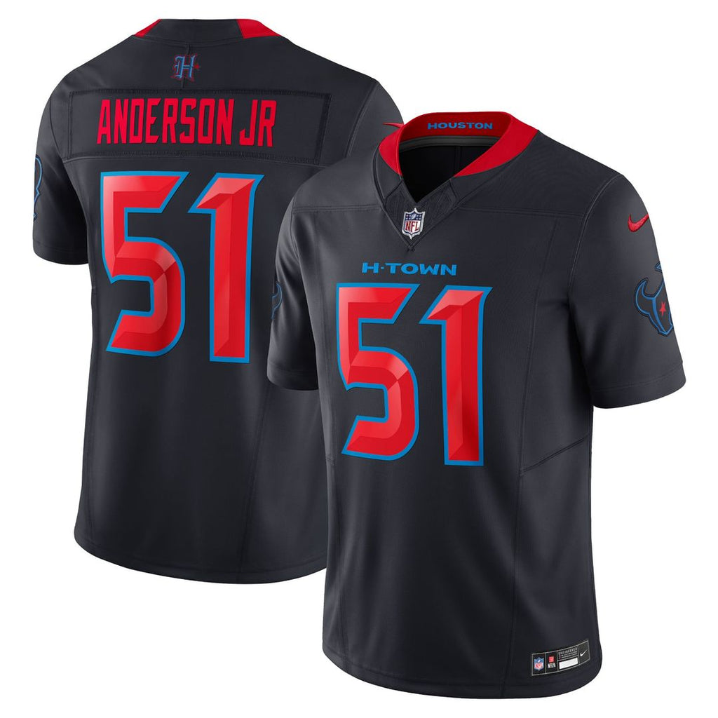 Men's Nike Houston Texans Will Anderson Jr. Navy 2nd Alternate Vapor F.U.S.E. Limited NFL Jersey