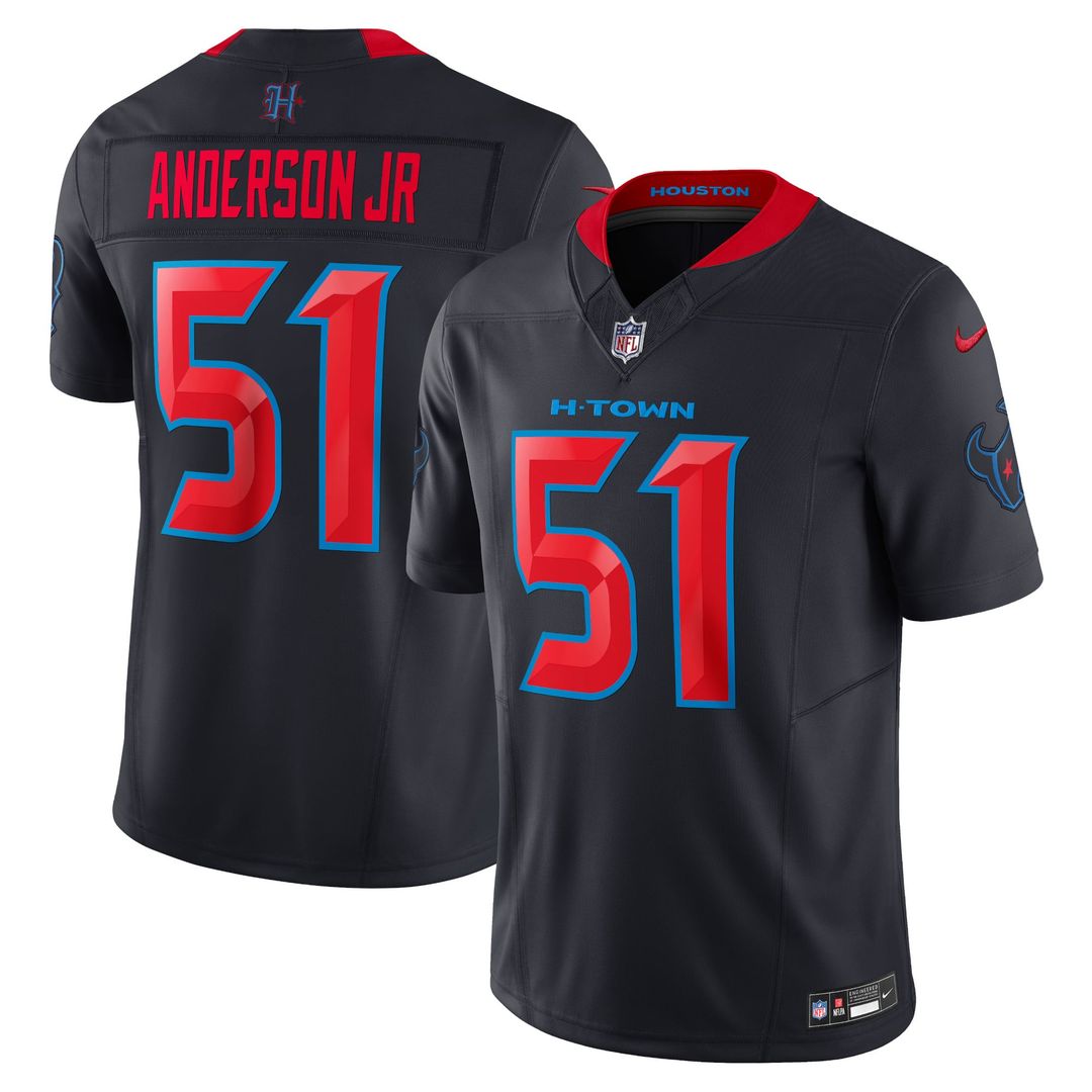 Men's Nike Houston Texans Will Anderson Jr. Navy 2nd Alternate Vapor F.U.S.E. Limited NFL Jersey