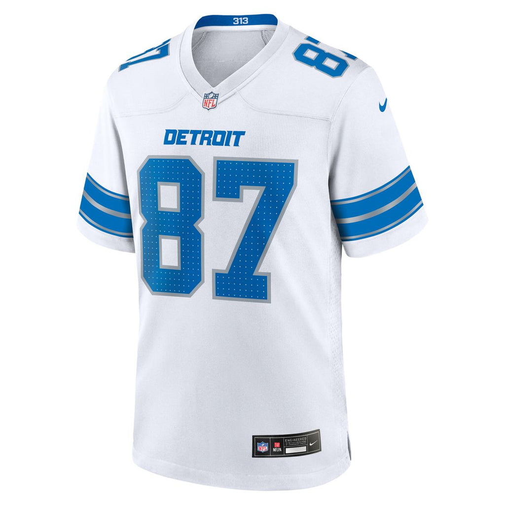 Men's Nike Detroit Lions Sam LaPorta Black 2nd Alternate Game NFL Jersey