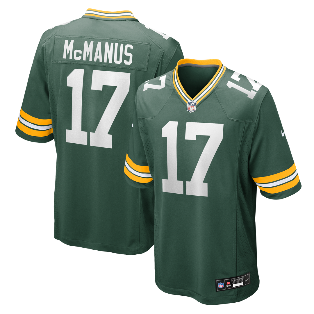 Men's Nike Green Bay Packers Brandon McManus Green Team Game NFL Jersey