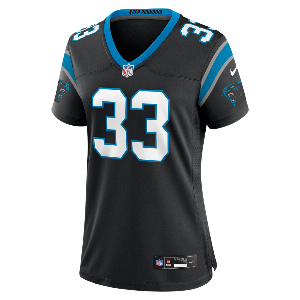 Women's Nike Carolina Panthers Robert Rochell Black Team Game NFL Jersey