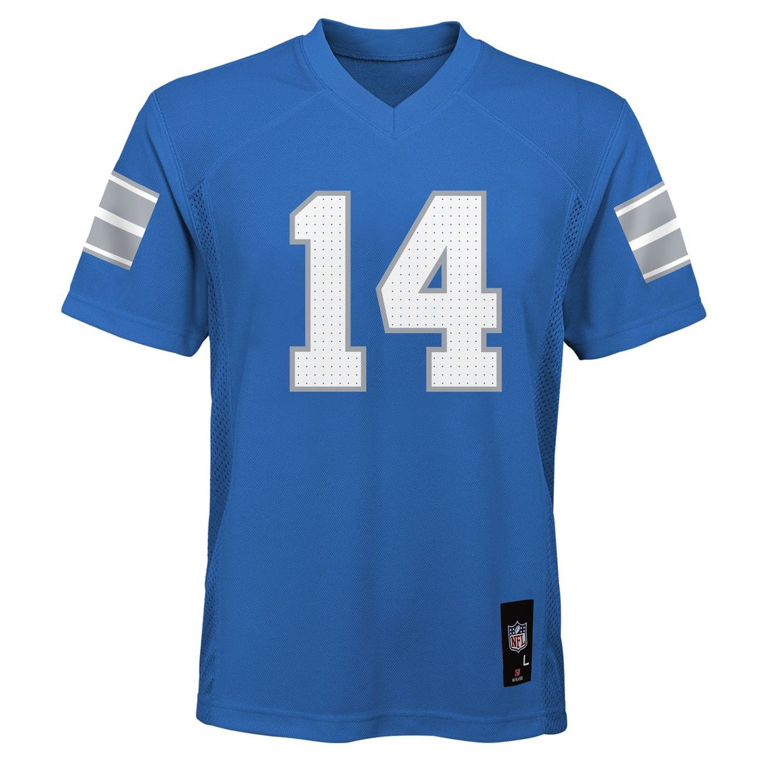 Youth Detroit Lions Amon-Ra St. Brown Blue Replica Player NFL Jersey