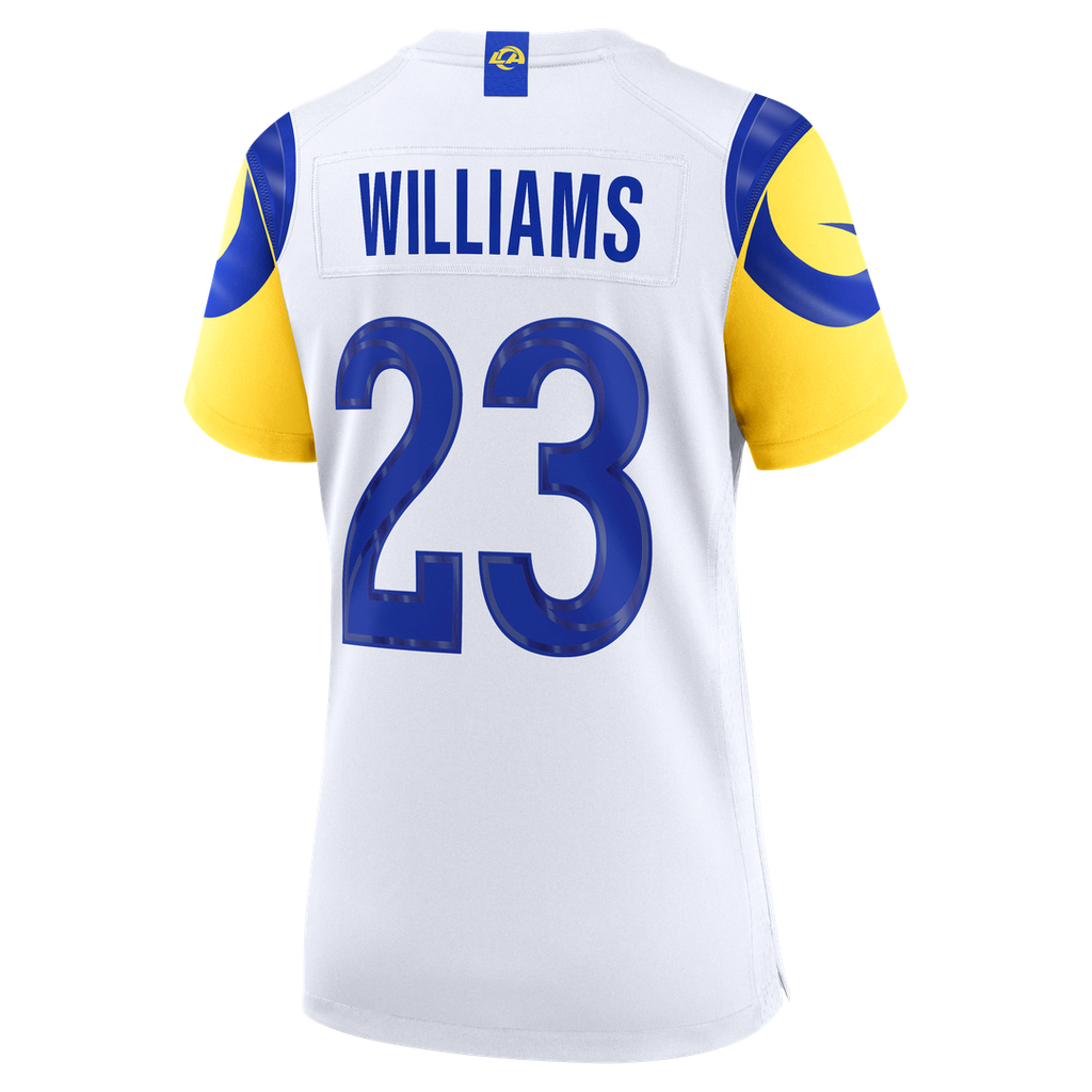 Women's Nike Los Angeles Rams Kyren Williams White Game NFL Jersey