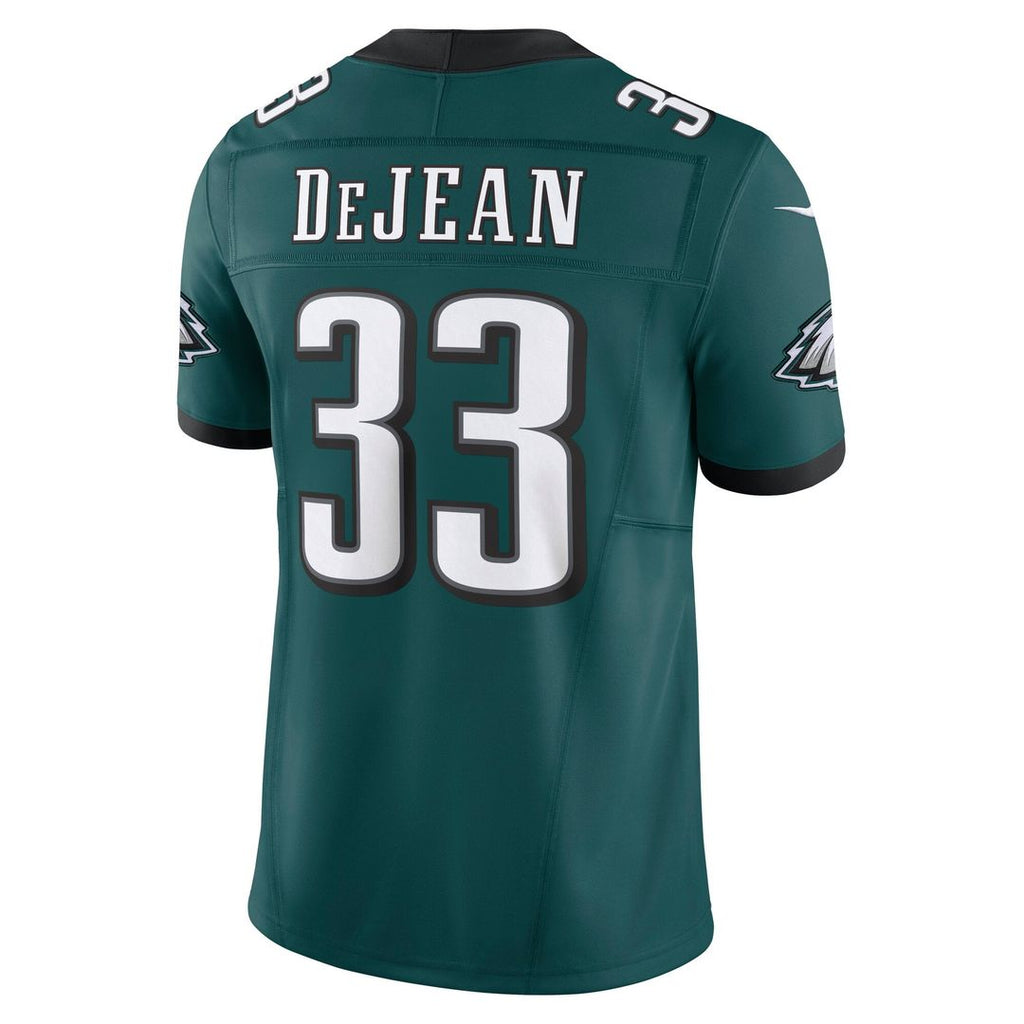 Men's Nike Philadelphia Eagles Cooper DeJean Midnight Green Team Vapor F.U.S.E. Limited NFL Jersey