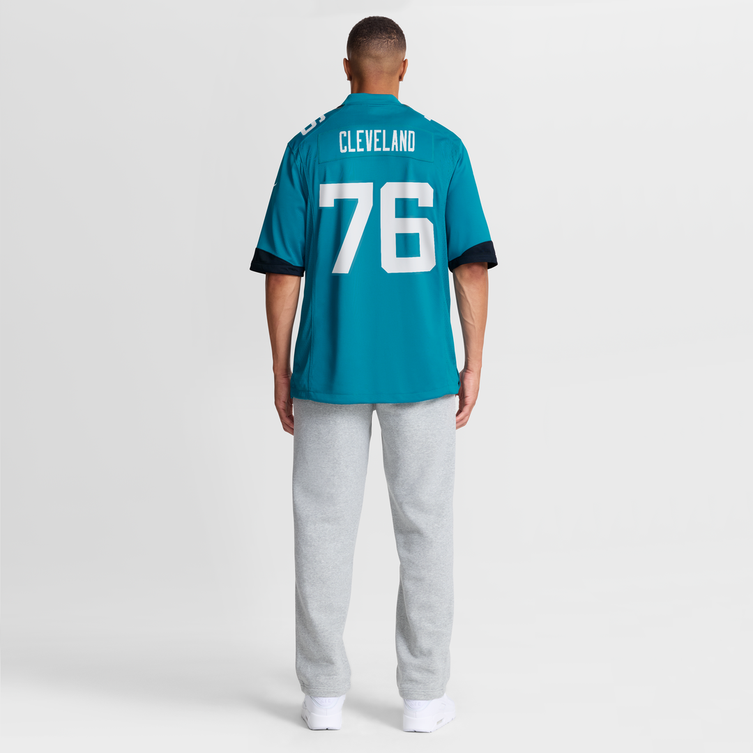 Men's Nike Jacksonville Jaguars Ezra Cleveland Teal Game NFL Jersey