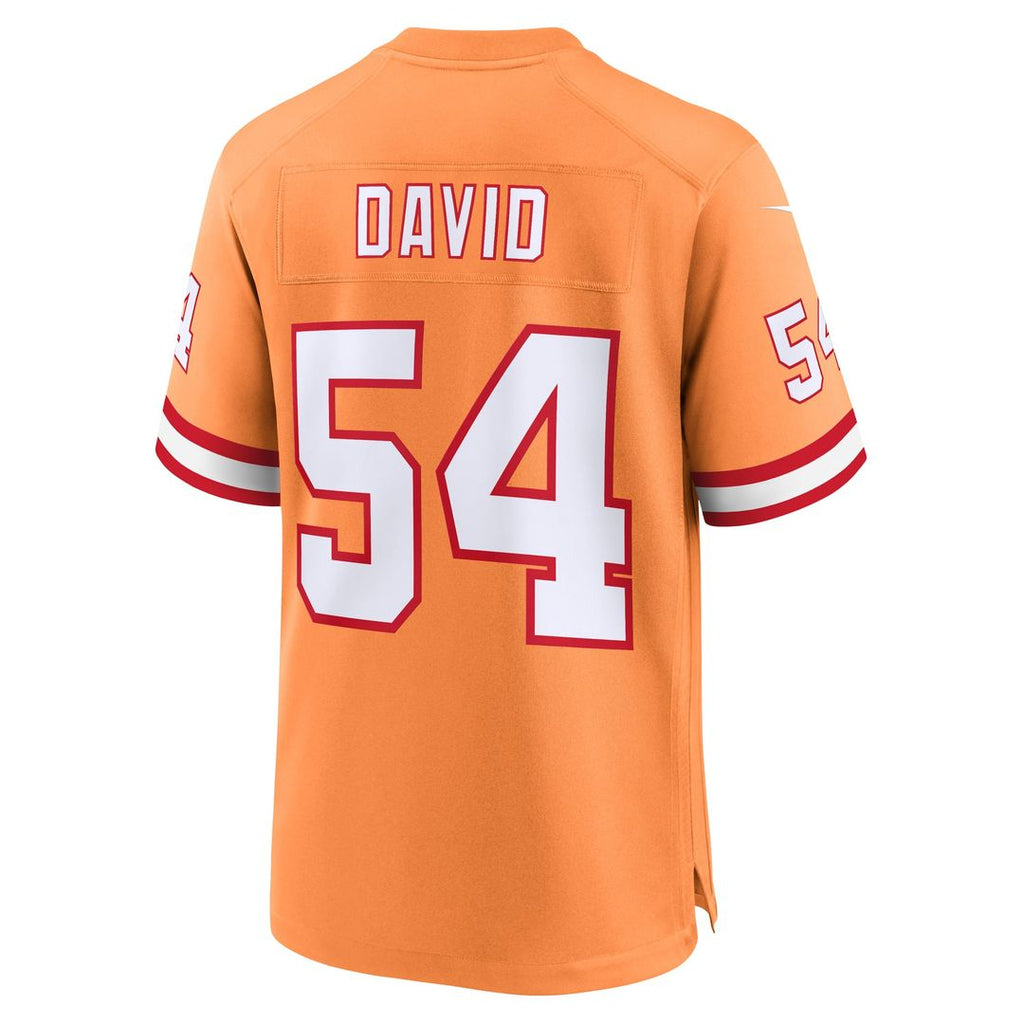 Men's Nike Tampa Bay Buccaneers Lavonte David Orange Throwback Game NFL Jersey