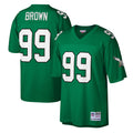 Men's Mitchell & Ness Philadelphia Eagles Jerome Brown Kelly Green Legacy Replica NFL Jersey