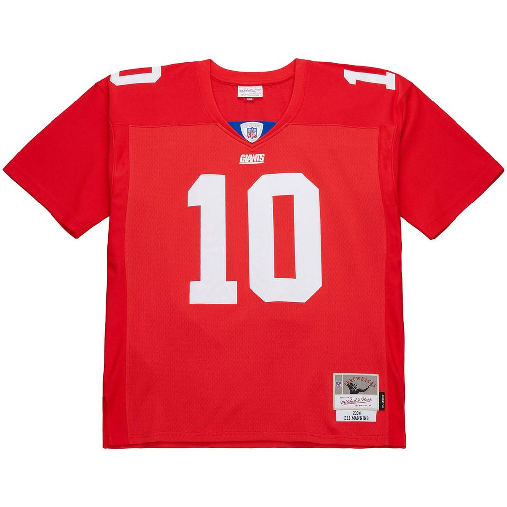 Men's Big & Tall Mitchell & Ness New York Giants Eli Manning Red 2004 Team Legacy Retired Player NFL Jersey