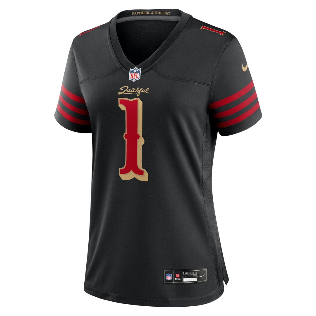 Women's Nike San Francisco 49ers Ricky Pearsall Black 2025 Rivalries Collection Game NFL Jersey