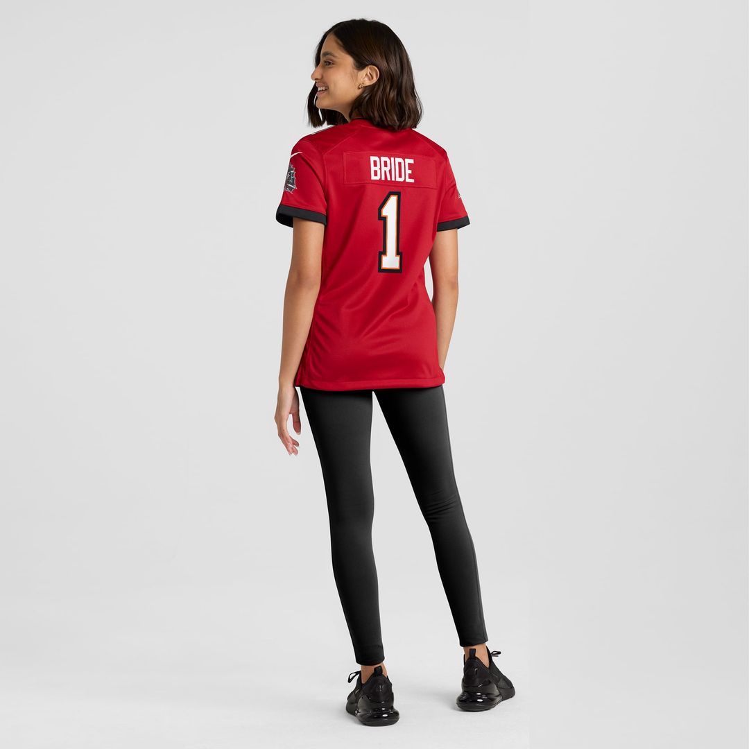 Women's Nike Tampa Bay Buccaneers Number 1 Bride Red Game NFL Jersey