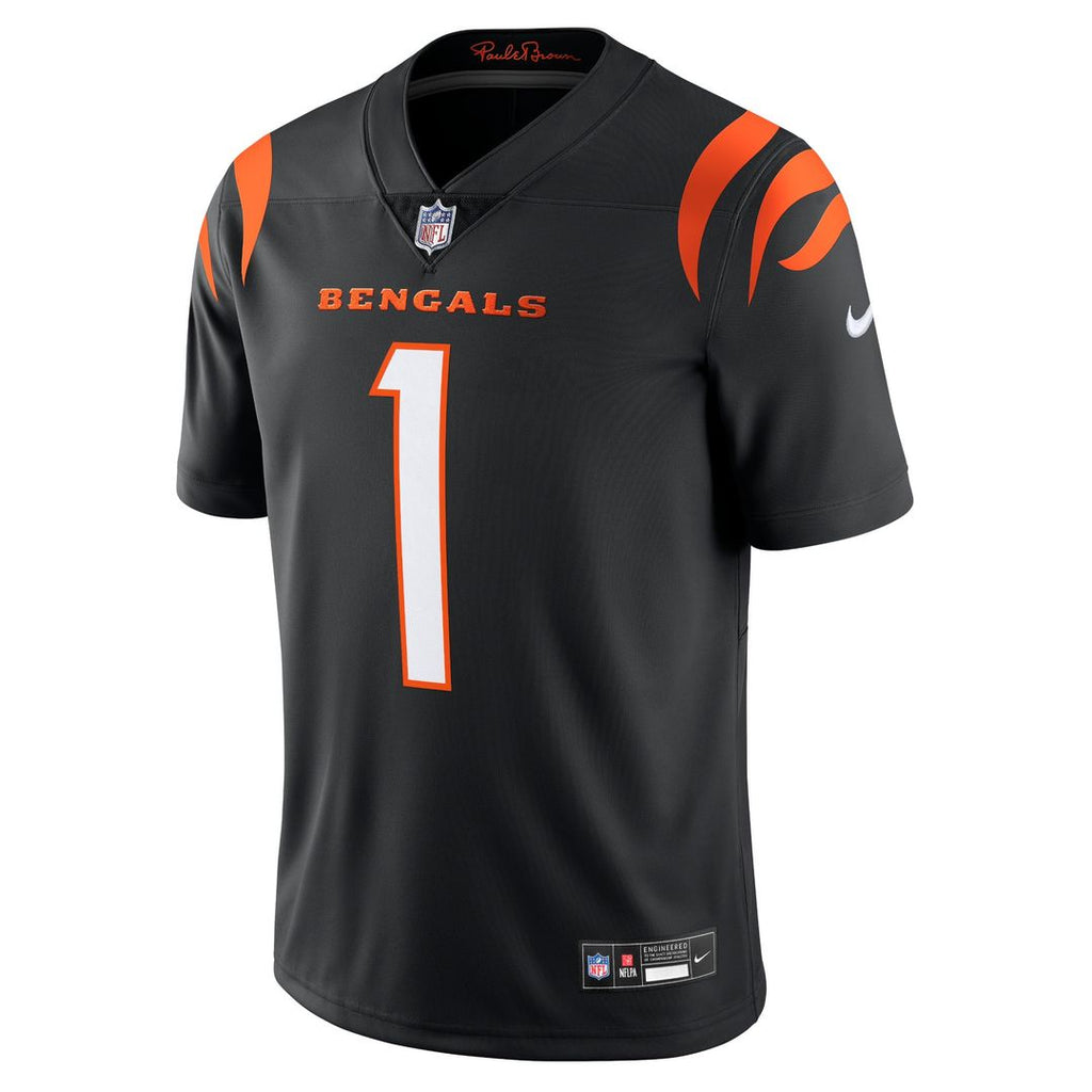 Men's Nike Cincinnati Bengals Ja'Marr Chase Black Vapor Untouchable Limited NFL Jersey