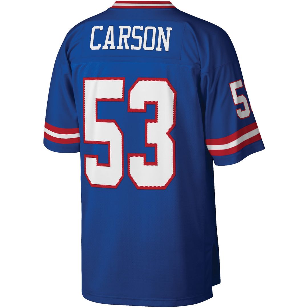 Men's Mitchell & Ness New York Giants Harry Carson Royal Legacy Replica NFL Jersey