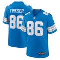 Men's Nike Detroit Lions Anthony Firkser Blue Team Game NFL Jersey