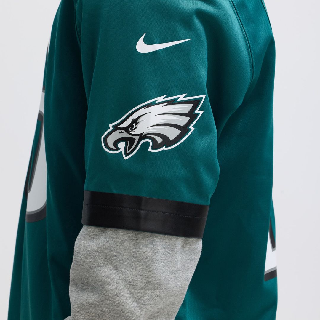 Men's Nike Philadelphia Eagles Saquon Barkley Midnight Green Game Player NFL Jersey
