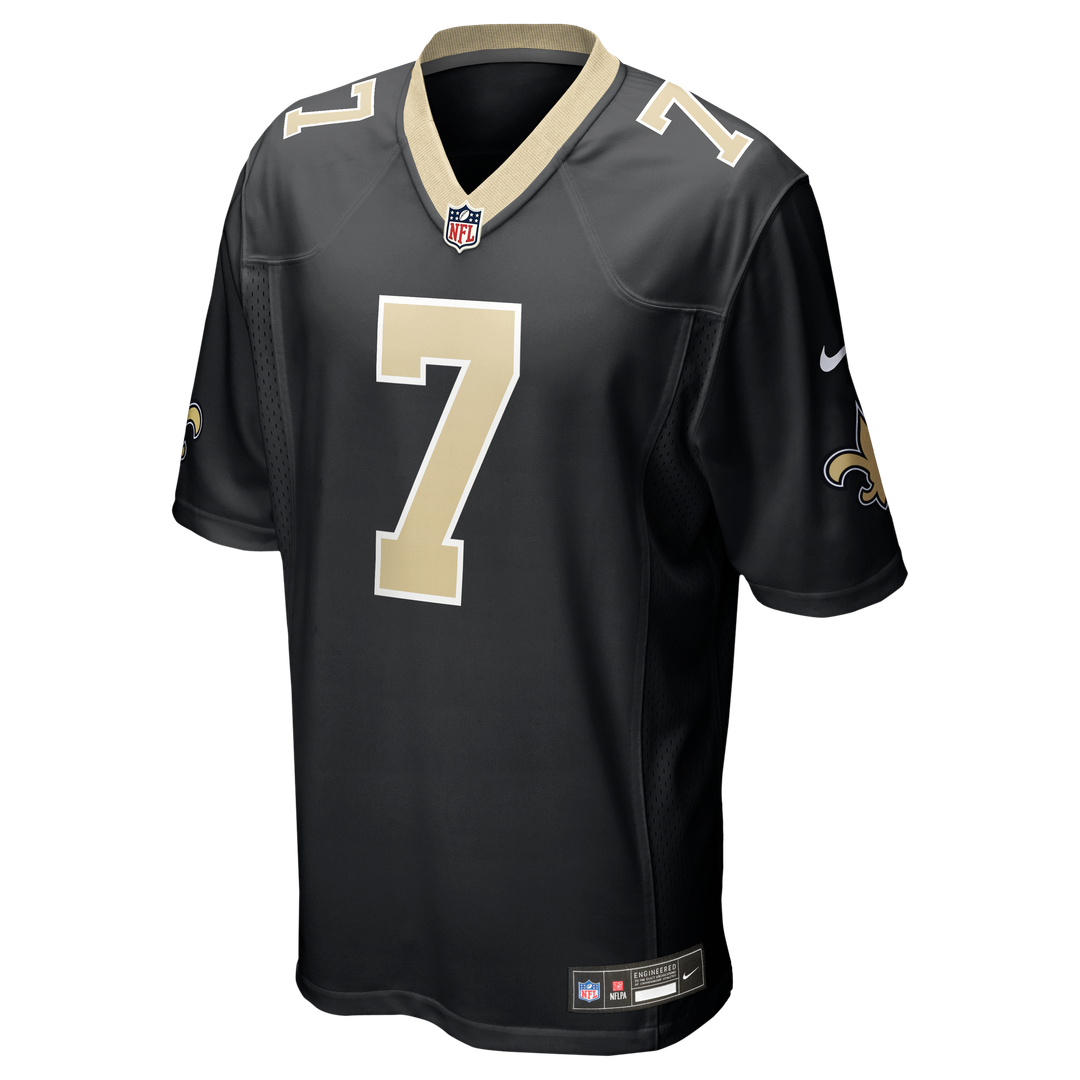 Men's Nike New Orleans Saints Taysom Hill Black Game NFL Jersey