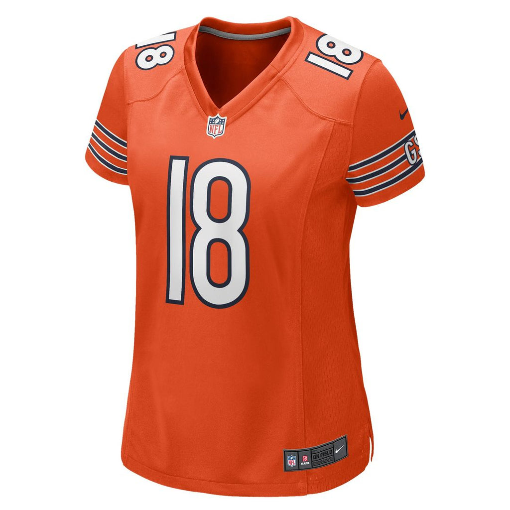 Women's Nike Chicago Bears Caleb Williams Orange Alternate Game NFL Jersey