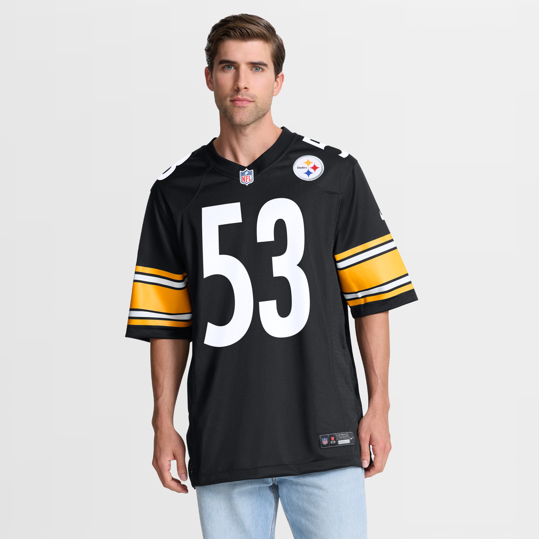 Men's Nike Pittsburgh Steelers JaWhaun Bentley Black Team Game NFL Jersey
