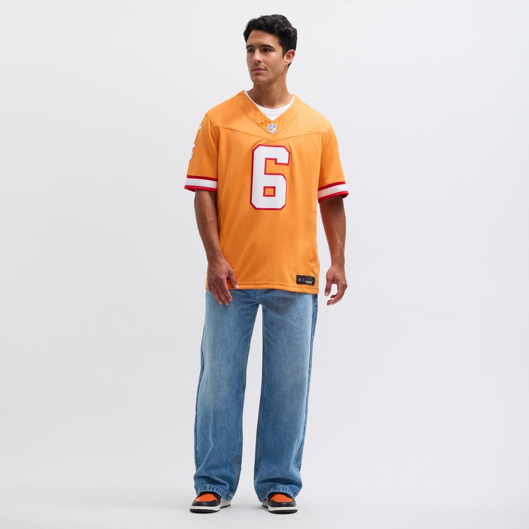Men's Nike Tampa Bay Buccaneers Baker Mayfield '76 White Vapor F.U.S.E. Player Limited NFL Jersey