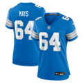 Women's Nike Detroit Lions Cade Mays Blue Team Game NFL Jersey