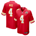 Men's Nike Kansas City Chiefs Rashee Rice Red Game NFL Jersey