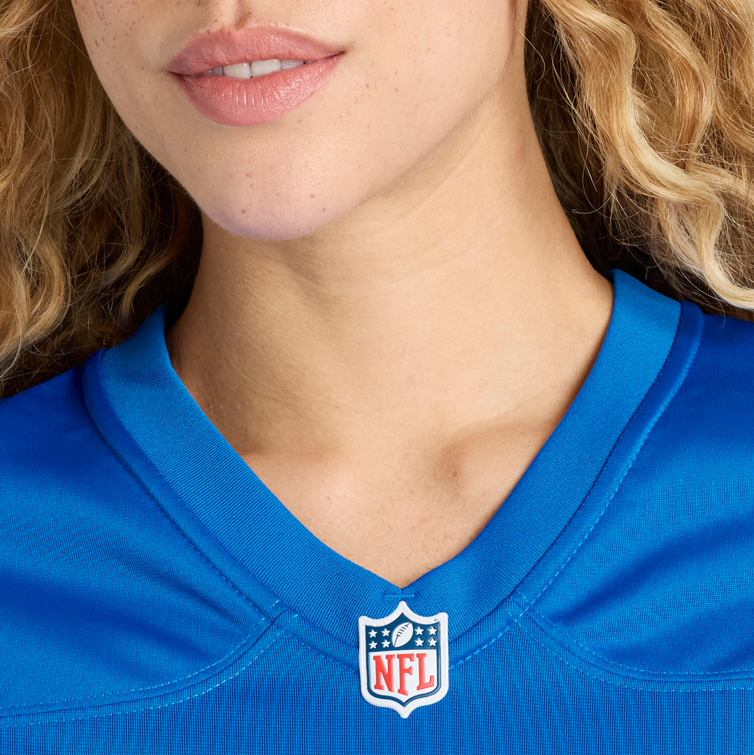 Women's Nike Detroit Lions Chuck Clark Blue Team Game NFL Jersey