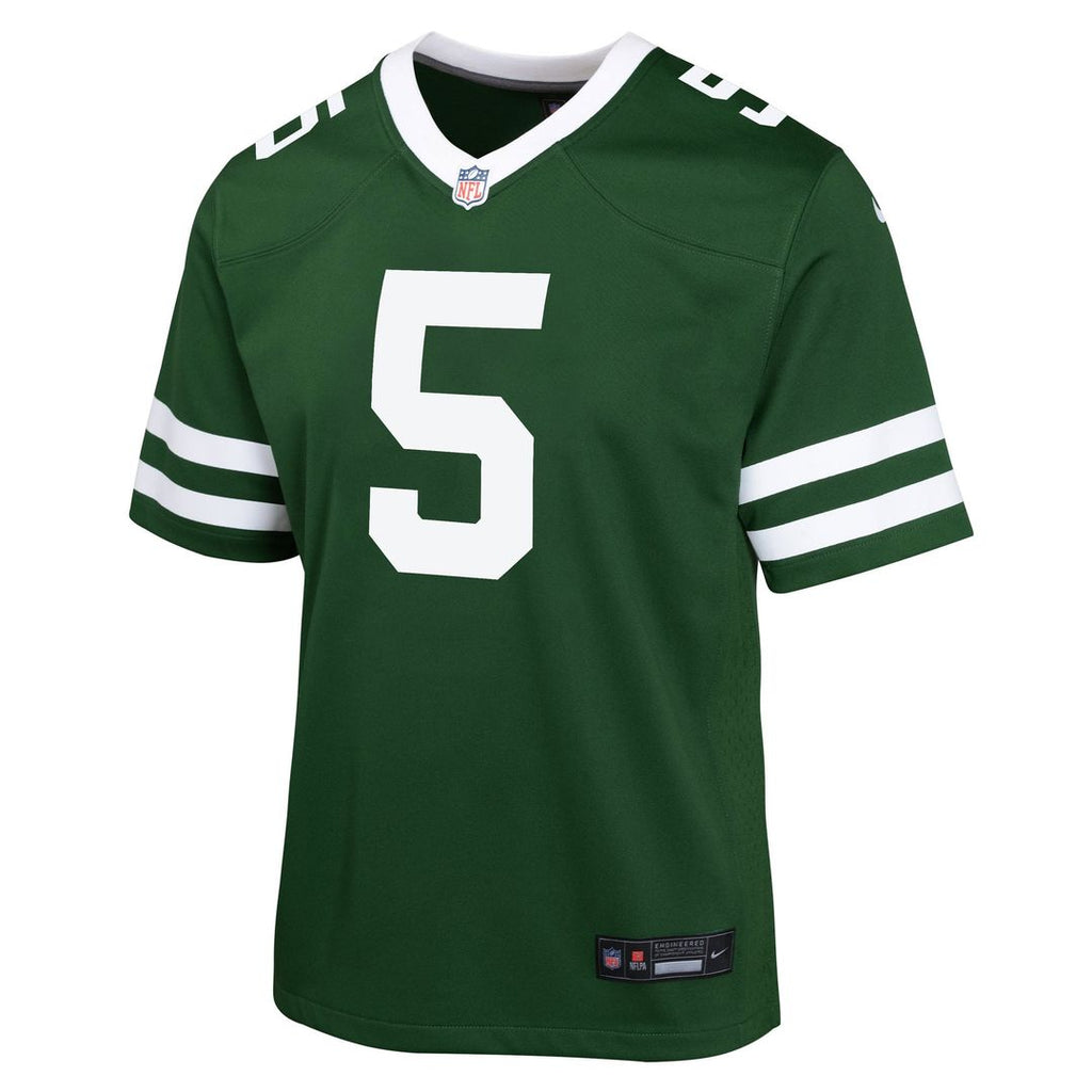 Youth Nike New York Jets Garrett Wilson Green Game NFL Jersey