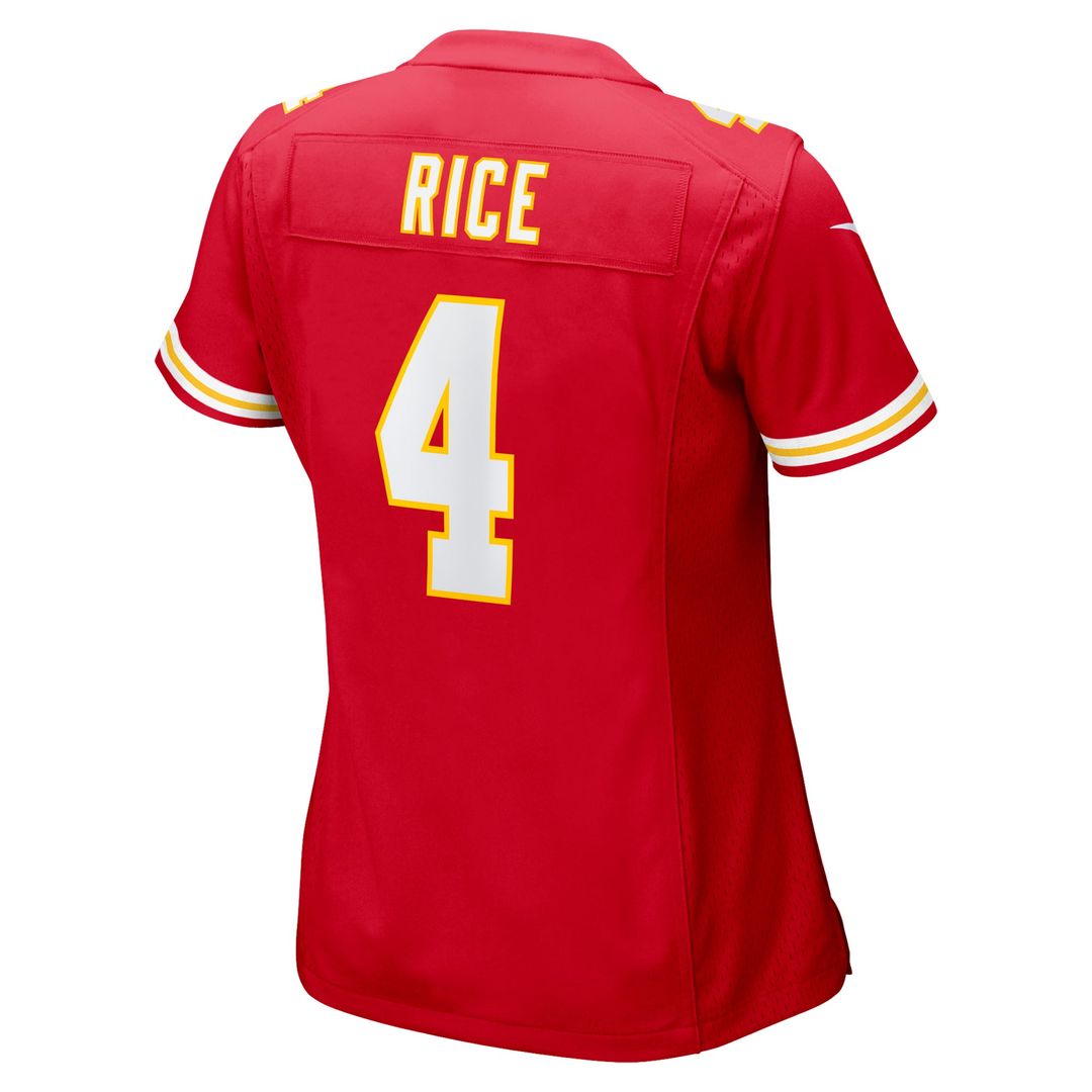 Women's Nike Kansas City Chiefs Rashee Rice Red Game NFL Jersey