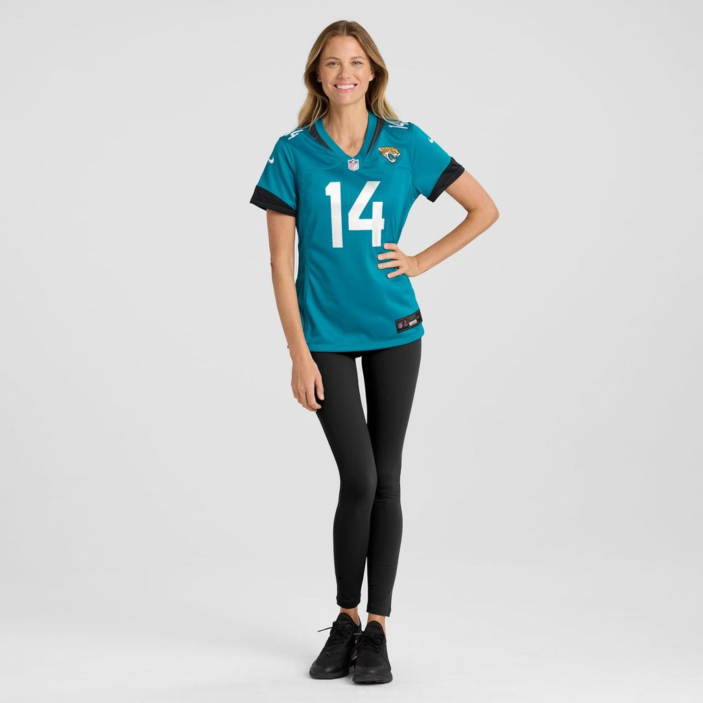 Women's Nike Jacksonville Jaguars Elijah Cooks Teal Team Game NFL Jersey