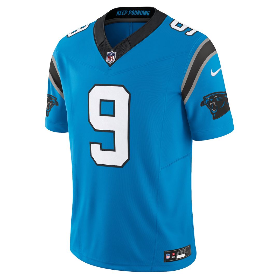 Men's Nike Carolina Panthers Bryce Young Blue Vapor F.U.S.E. Limited NFL Jersey