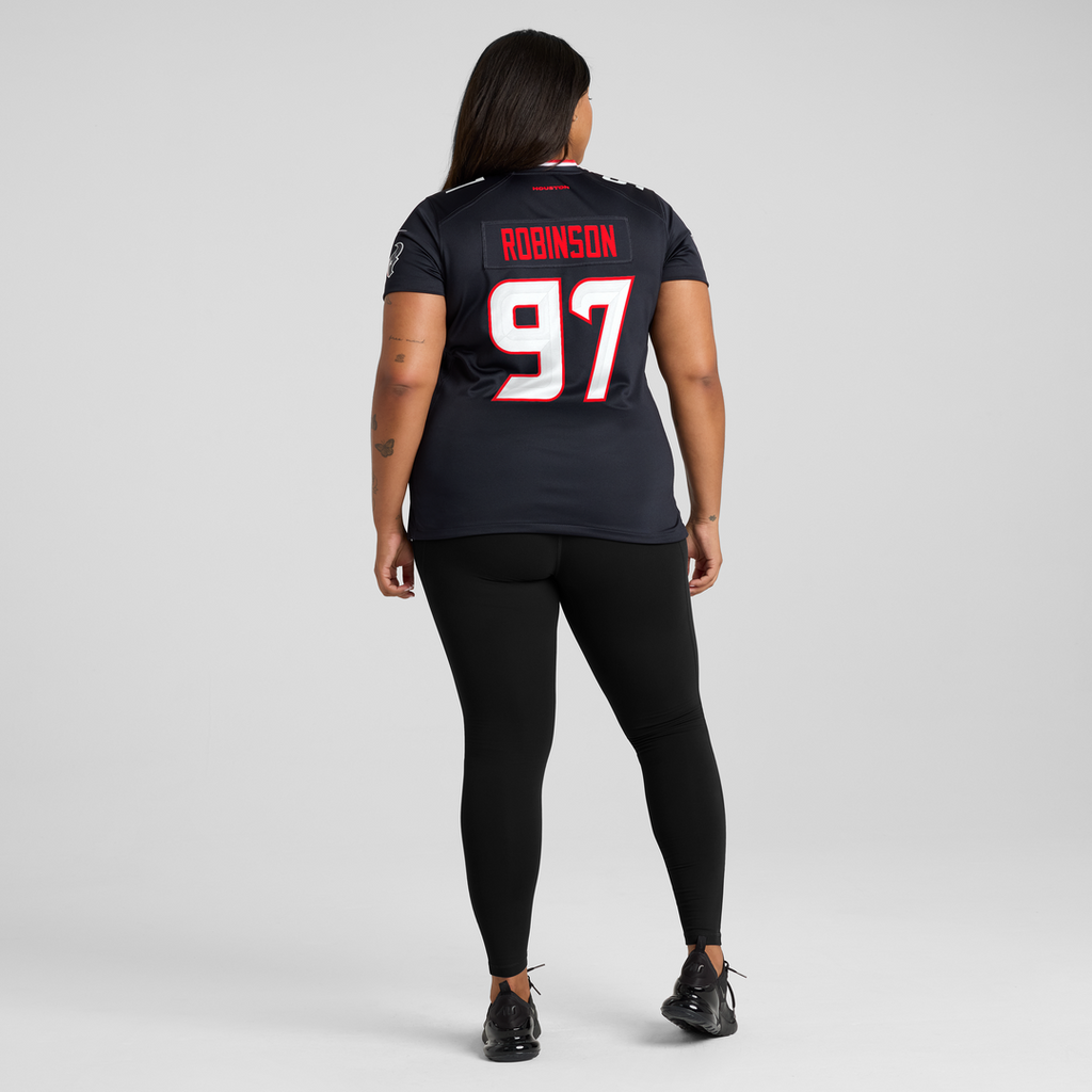 Women's Nike Houston Texans Dominique Robinson Navy Team Game NFL Jersey