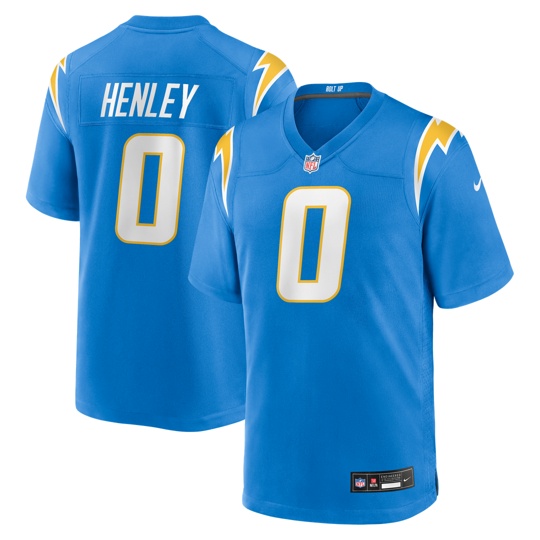 Men's Nike Los Angeles Chargers Daiyan Henley Powder Blue Team Game NFL Jersey