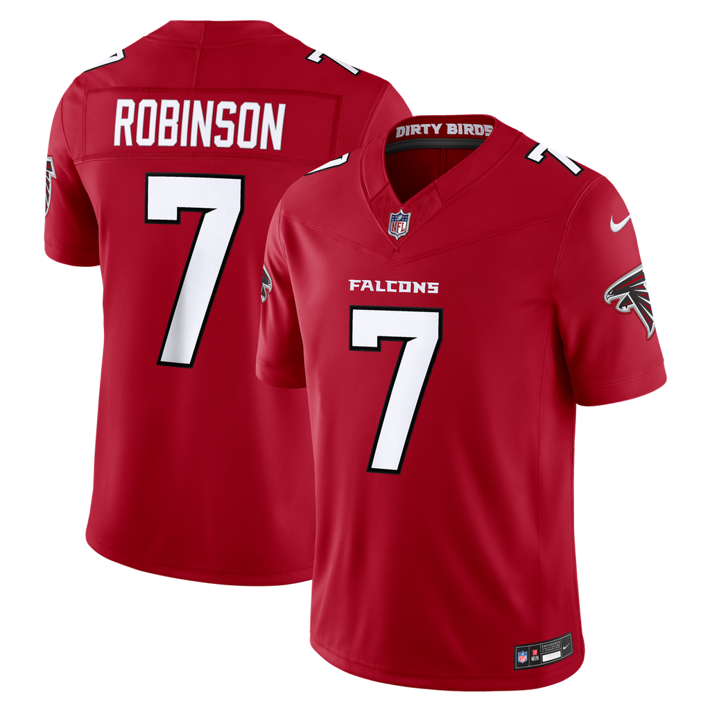 Men's Nike Atlanta Falcons Bijan Robinson Red Vapor F.U.S.E. Stitched Limited NFL Jersey
