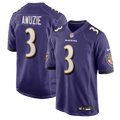 Men's Nike Baltimore Ravens Chidobe Awuzie Purple Team Game NFL Jersey
