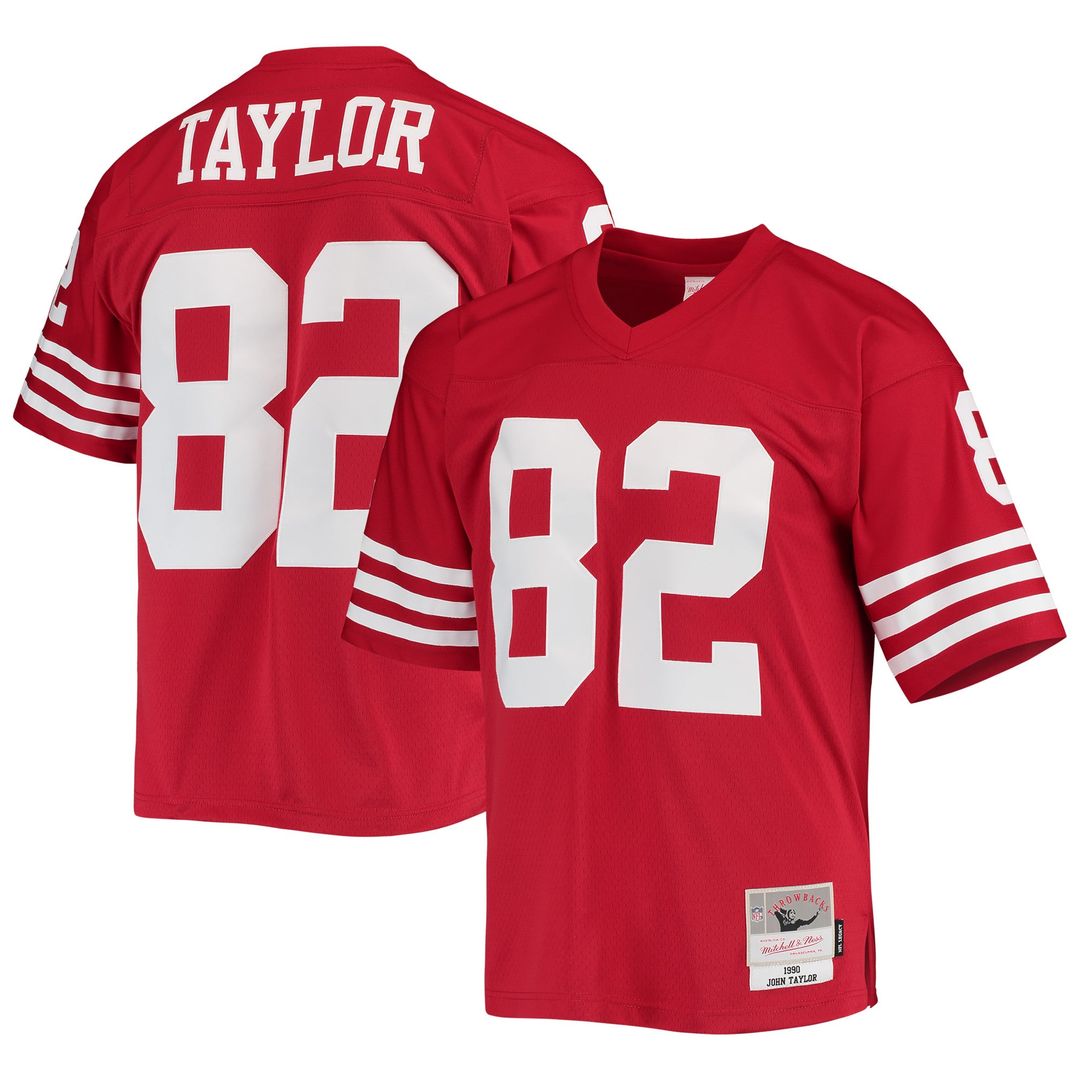 Men's Mitchell & Ness San Francisco 49ers John Taylor Scarlet Legacy Replica NFL Jersey