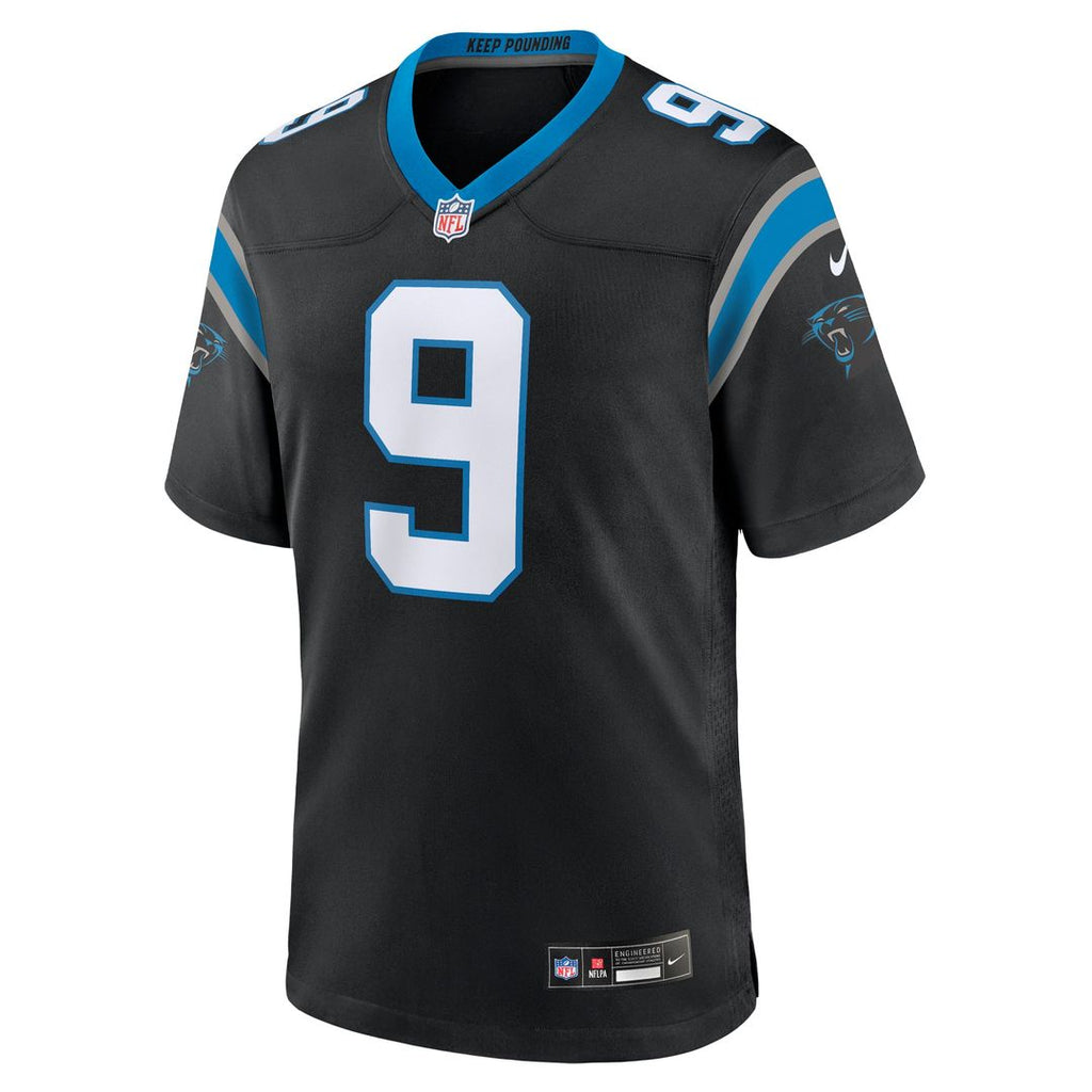 Men's Nike Carolina Panthers Bryce Young Black Team Game NFL Jersey