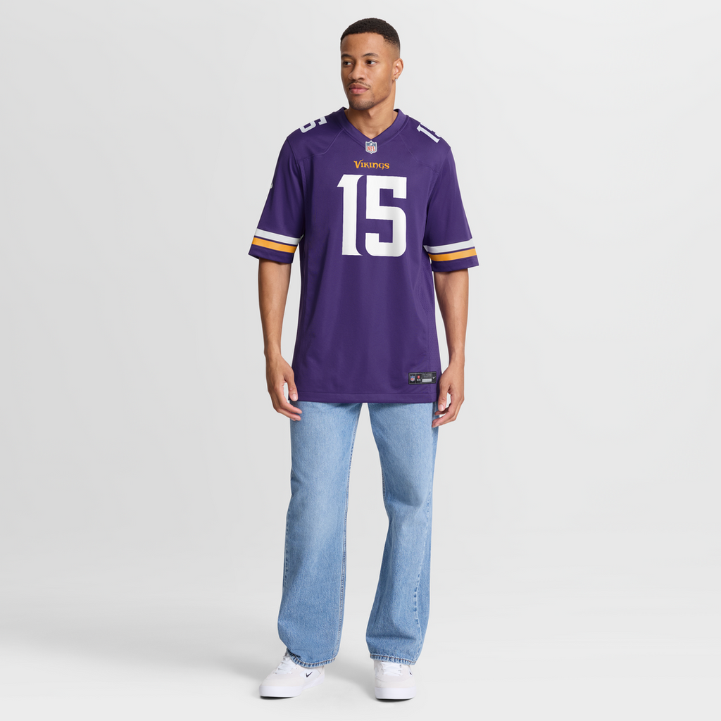 Men's Nike Minnesota Vikings Dallas Turner Purple Player Game NFL Jersey