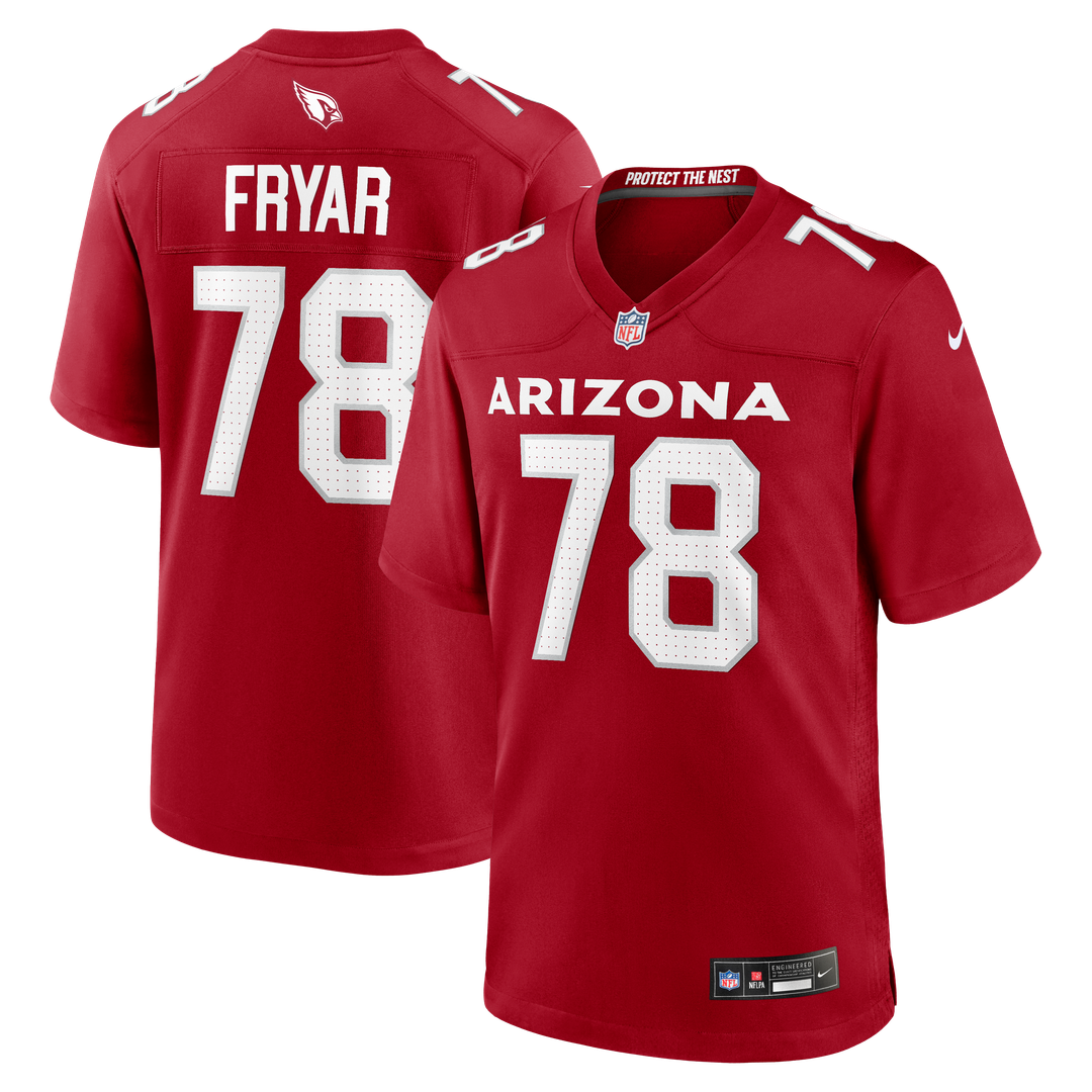 Men's Nike Arizona Cardinals Josh Fryar Cardinal Team Game NFL Jersey