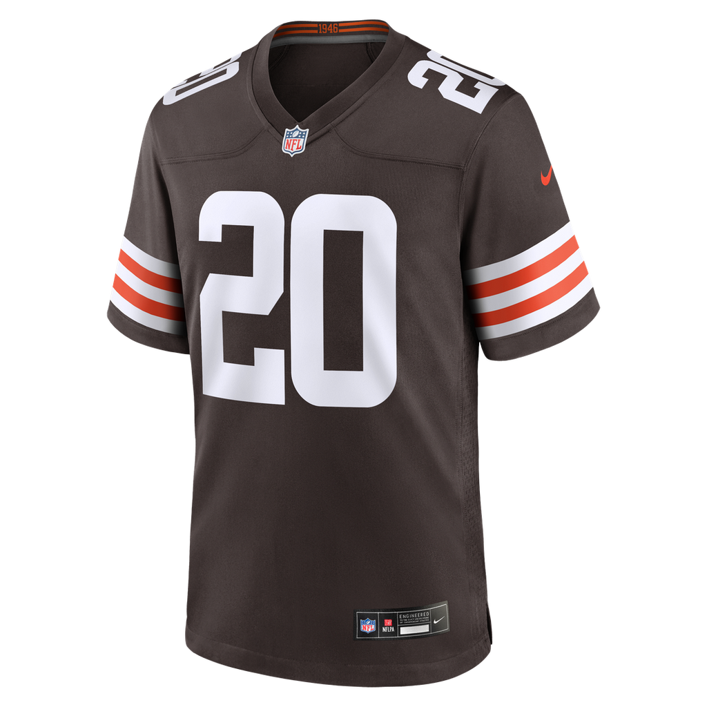 Men's Nike Cleveland Browns Greg Newsome II Brown Game NFL Jersey