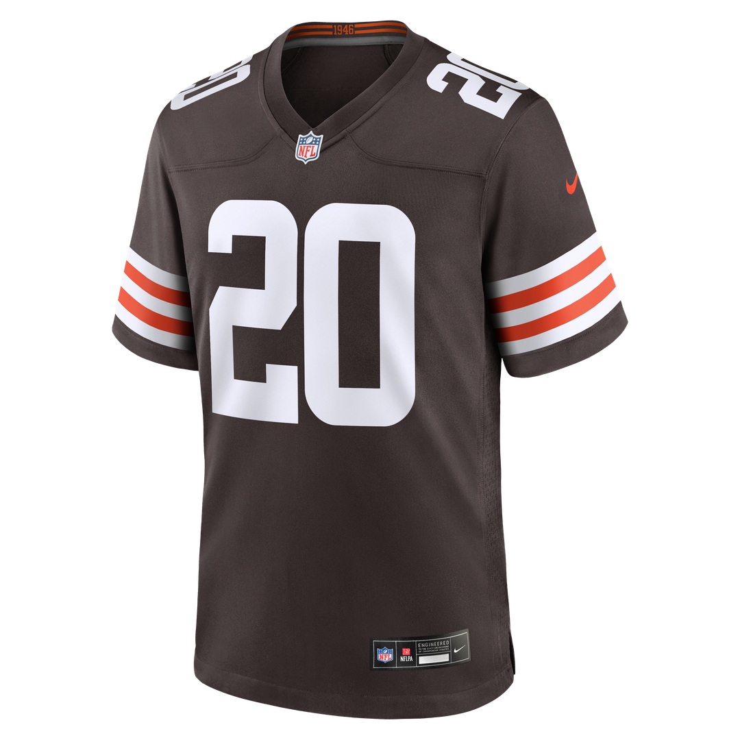 Men's Nike Cleveland Browns Greg Newsome II Brown Game NFL Jersey