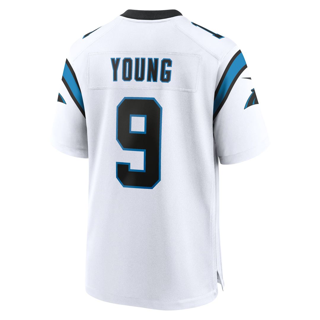Men's Nike Carolina Panthers Bryce Young Black Team Game NFL Jersey