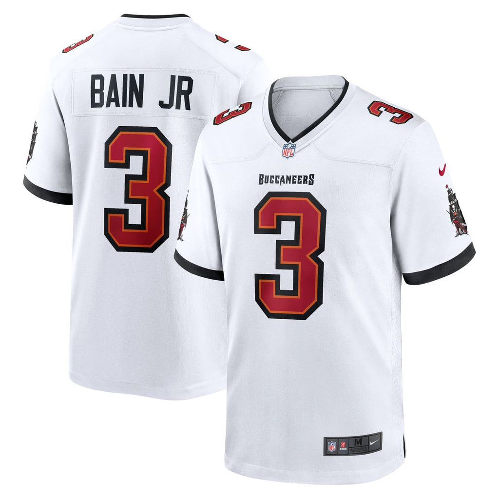 Men's Nike Tampa Bay Buccaneers Rueben Bain Jr. White Game NFL Jersey