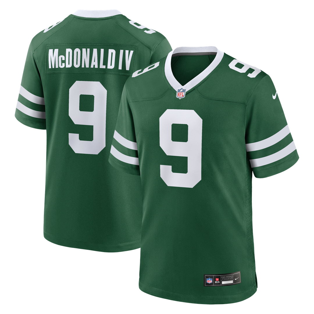 Men's Nike New York Jets Will McDonald IV Legacy Green Team Game NFL Jersey