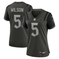Women's Nike New York Jets Garrett Wilson Gotham Green 2025 Rivalries Collection Game NFL Jersey