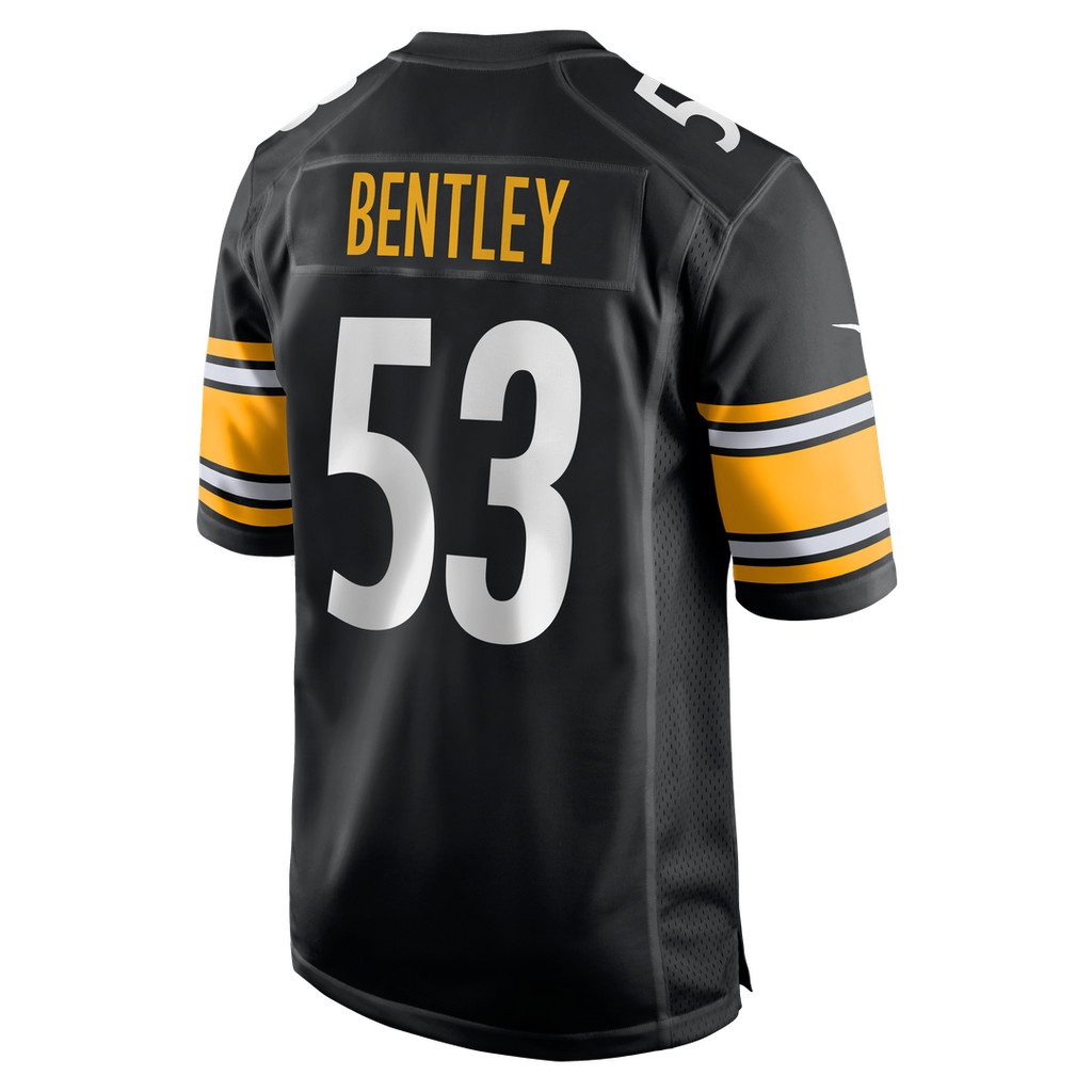 Men's Nike Pittsburgh Steelers JaWhaun Bentley Black Team Game NFL Jersey