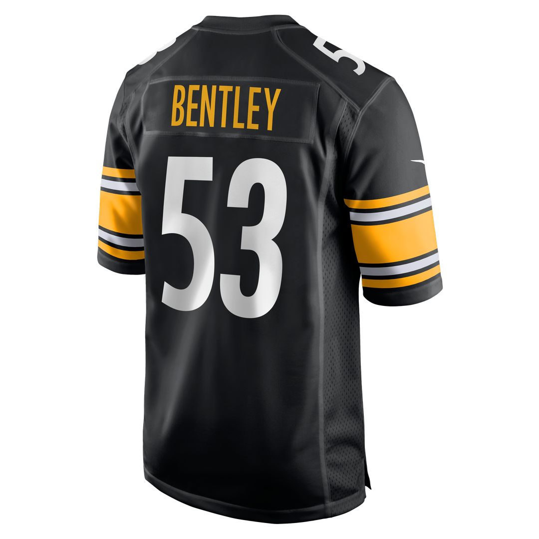 Men's Nike Pittsburgh Steelers JaWhaun Bentley Black Team Game NFL Jersey