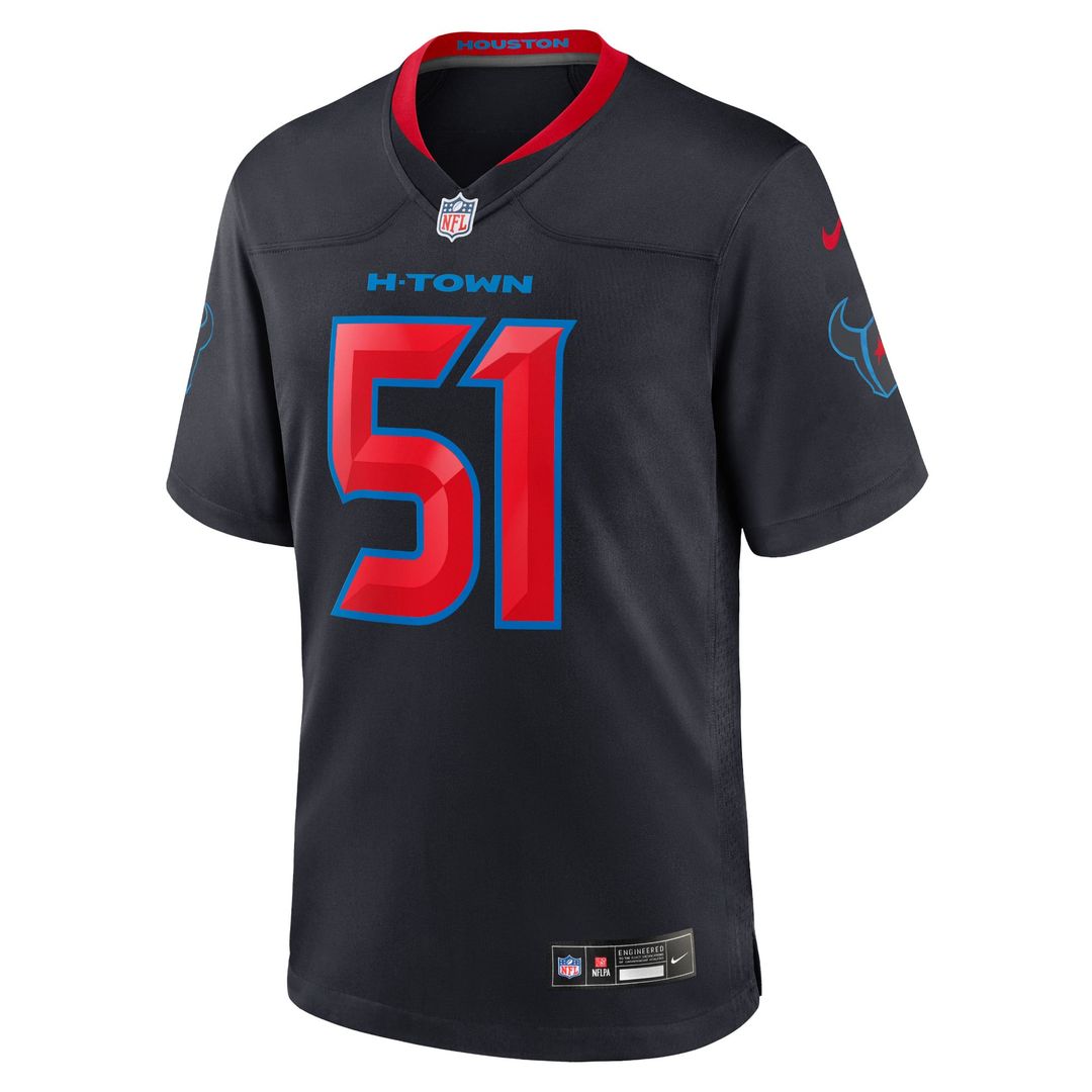 Men's Nike Houston Texans Will Anderson Jr. Navy Alternate Game NFL Jersey