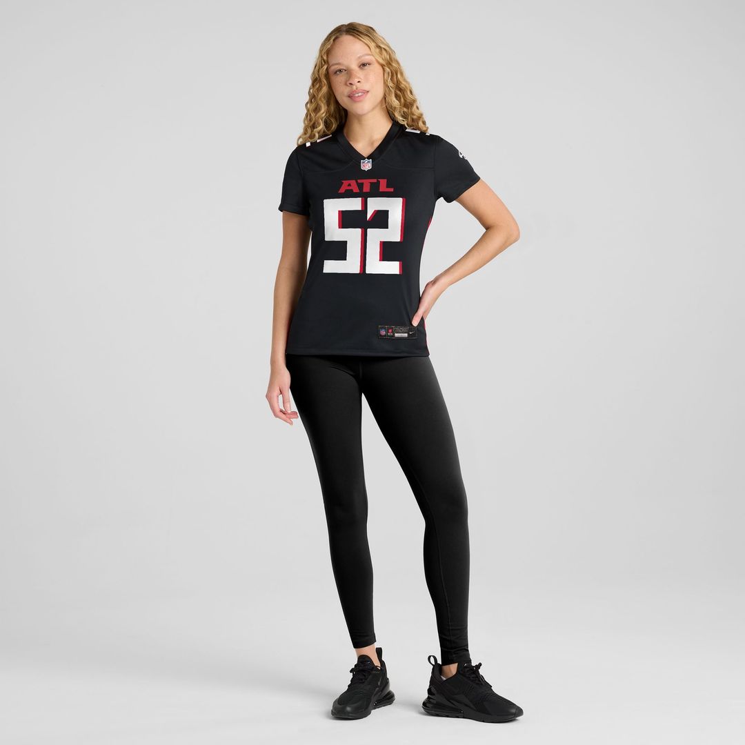 Women's Nike Atlanta Falcons Jovaughn Gwyn Black Team Game NFL Jersey