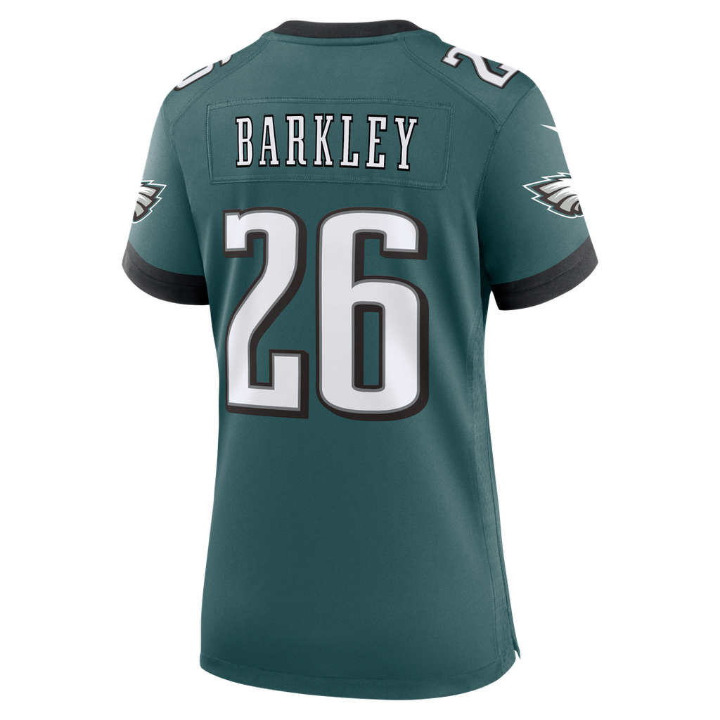 Women's Nike Philadelphia Eagles Saquon Barkley White Game NFL Jersey