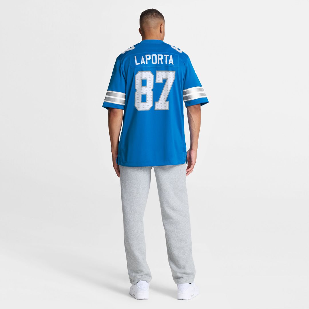 Men's Nike Detroit Lions Sam LaPorta Black 2nd Alternate Game NFL Jersey